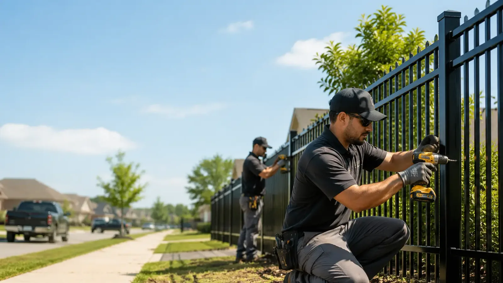 Metal Fence Installation in Saint Hedwig, TX